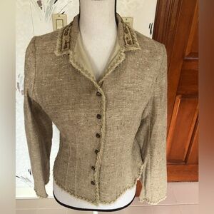 Elie Tahari VINTAGE silk blend jacket